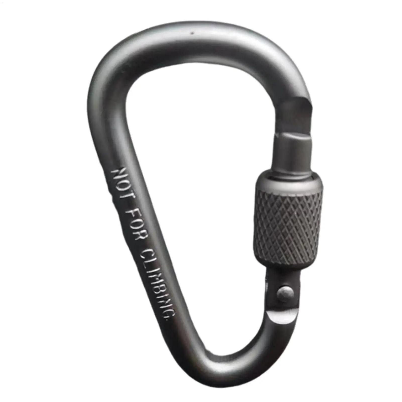 1PC Sicherheitsschloss Outdoor Professionelle Klettern Karabiner D Form Aluminium Haken Outdoor Werkzeuge – Detail 7
