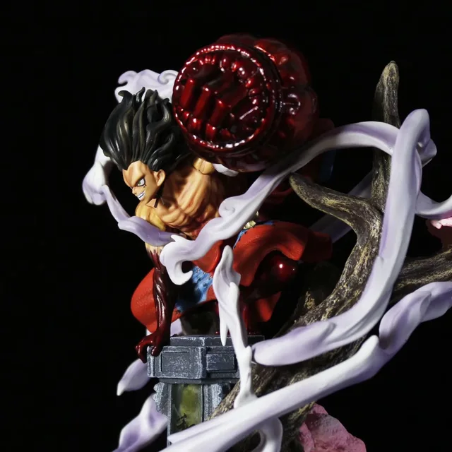 Figurine d'anime One Piece, figurines de statue, modèle à collectionner,  jouet de décoration, cadeau de Noël, Wano Gear 4, Luffy 2 pièces de tête,  26cm - AliExpress