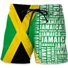 Jamaica 3D Printed Beach Shorts For Men Jamaican Flag Pattern Surf Board Shorts Summer Vacation Swim Trunks Quick Dry Ice Shorts 4