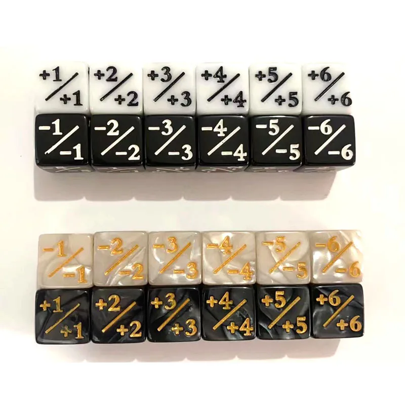 10 Stück Würfel 16 mm 6 Seitenzähler + 1 Kinderspielzeug Zählen für MTG The Gathering Card Gaming Token Loyalty Gift – Detail 3