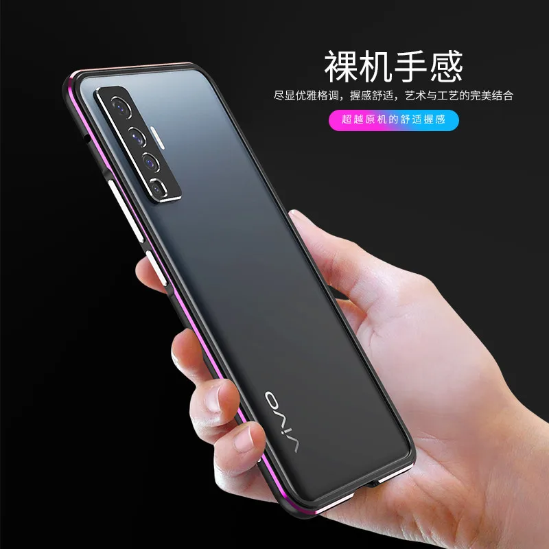 Aluminum Metal Bumper Frame For VIVO X50 X 50 Pro 4G Slim Phone Case Camera Protector Metal Frame Cover