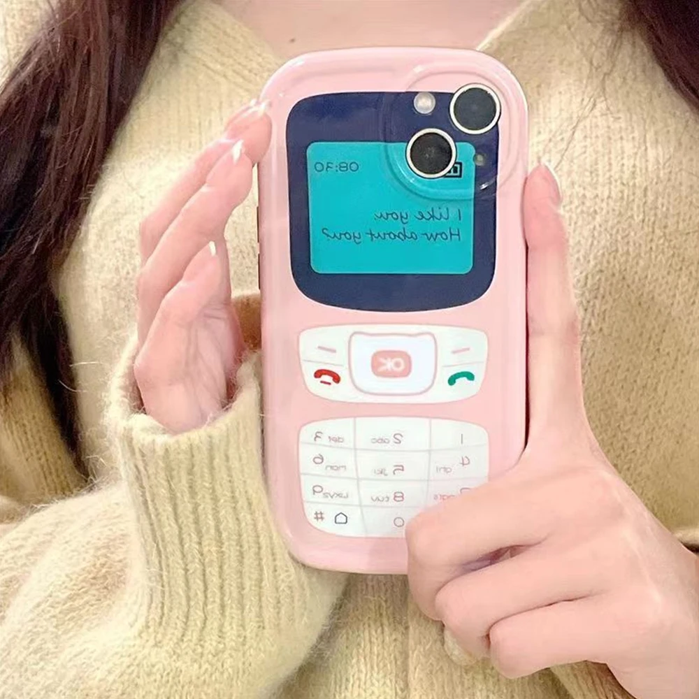 

Креативный веселый и креативный розовый чехол для телефона для IPhone 14 Pro, 13, 11, 12 Pro