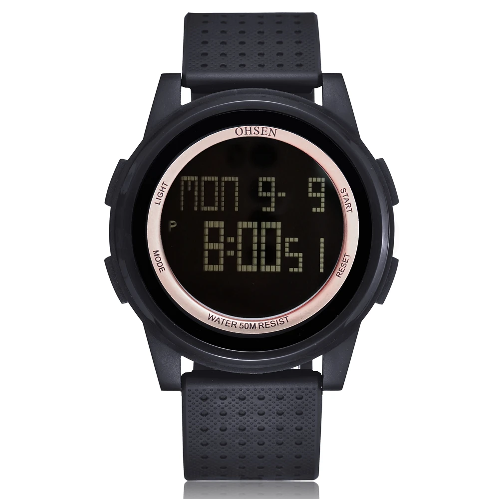 Unisex Waterproof LED Sport Watch - Fashionable Digital Timepiece