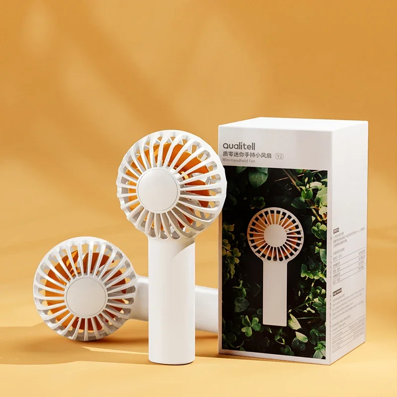 Qualitell 휴대용 미니 팬 3 속도 저소음 1200mAh Type-c 충전 휴대용 소형 팬 쿨 포켓 팬 86g 어린이/성인