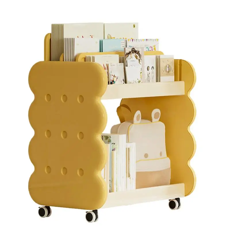 

Children Bookshelf On Wheels Multi Layer Baby Book Shelf Storage Rack With Wheels Children Reading Books Organizer Shelf For Kid
