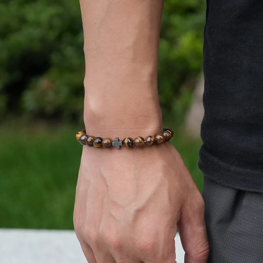 Natural Stone Meditation Bracelet For Men