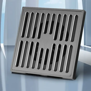 12X12ซม. 15x15ซม. ทองเหลืองกันกลิ่นระบายน้ำห้องน้ำพื้นสี่เหลี่ยมอุปกรณ์สำหรับอุปกรณ์ในห้องน้ำระบายน้ำห้องน้ำชั้น 1