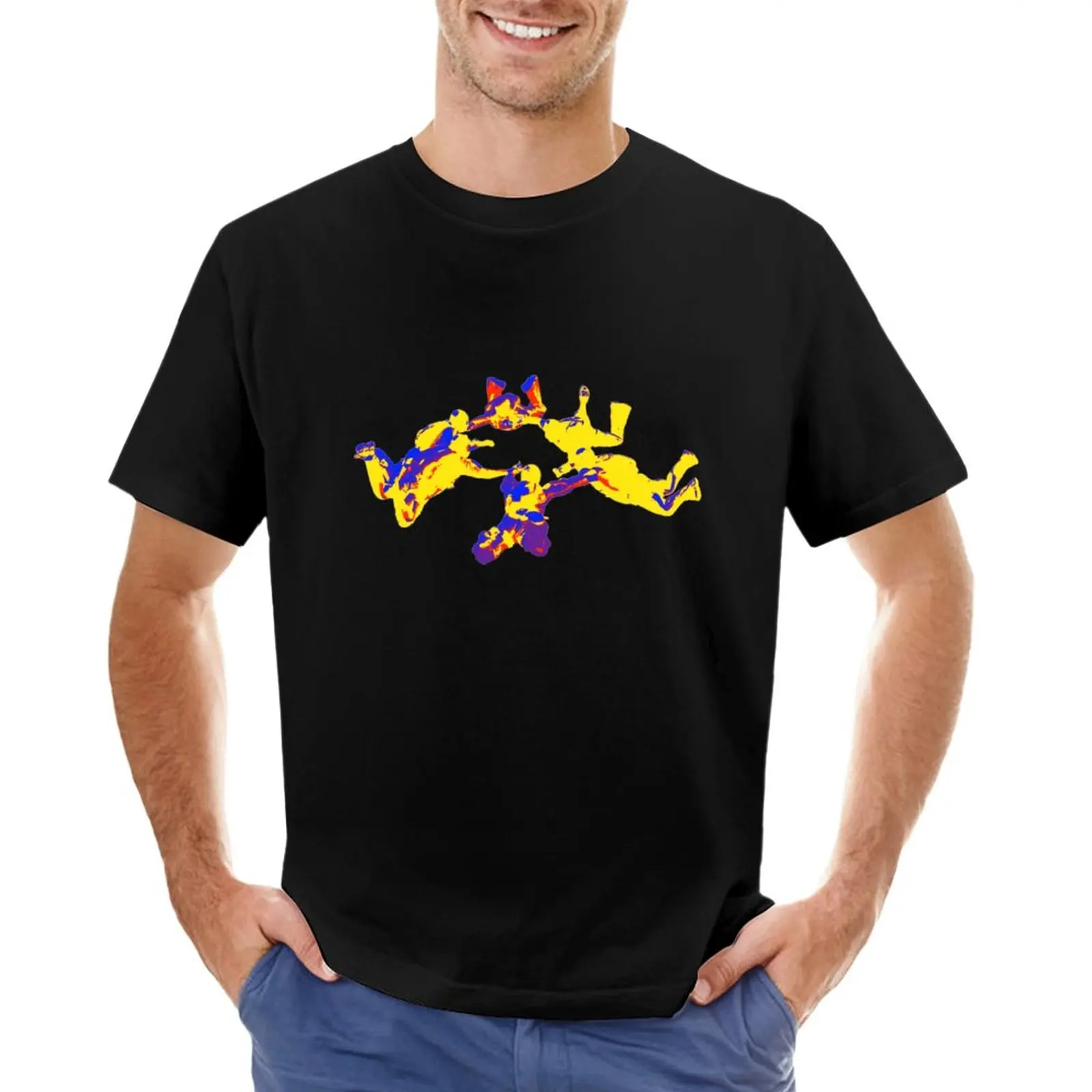 

skydiving T-Shirt plus size tops t-shirts man Men's t shirts