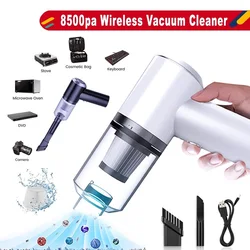 Mini aspirateur sans fil Rechargeable, 8500Pa, pour étudiants, maison, voiture, bureau, double usage, USB 