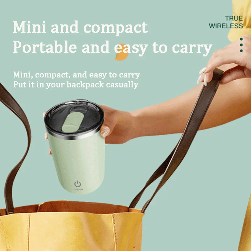 Magnetic Automatic Mixing Cup 304 Stainless Steel Rechargeable Portable Coffee Cup Automatic Mixing Stainless Steel Cup electric stirring cup,magnetic stirrer,electric mixing cup,electric stirring mug