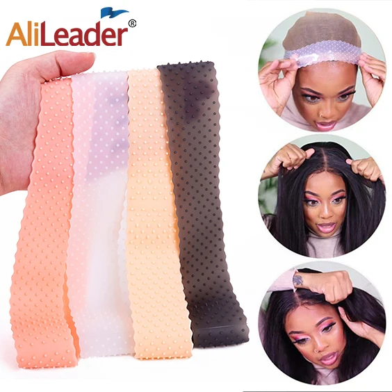 Silicon Wig Band Elastic Wig Grip Band For Lace Front Silicone Wig Head  Band Black White Beige Headband For Fix Wigs Hair Band - AliExpress