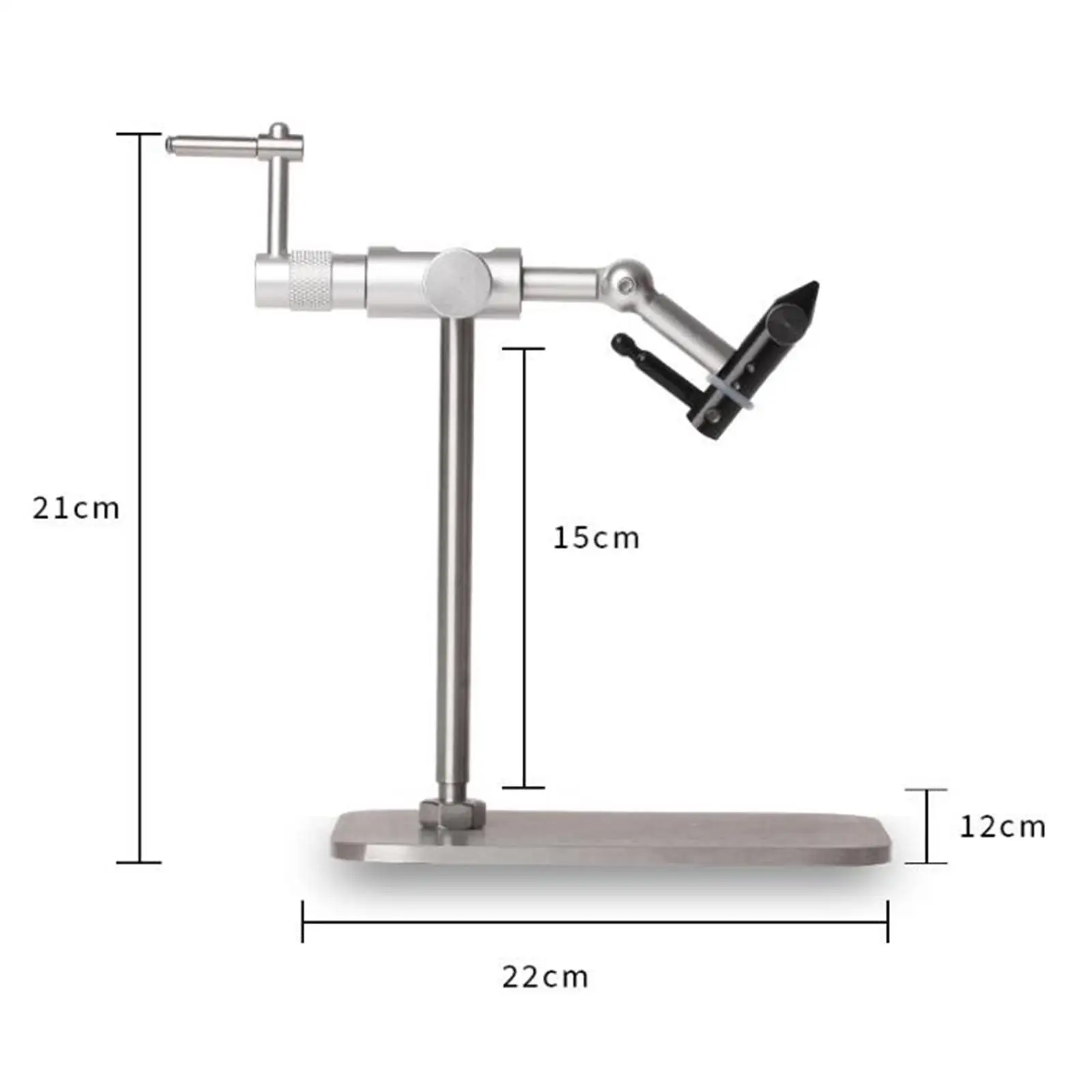 Rotary Fly Tying Vise Adjustable Easy to Use Portable Fly Tying Equipment Practical Rotation Durable Heavy Duty Fly Tying Tool