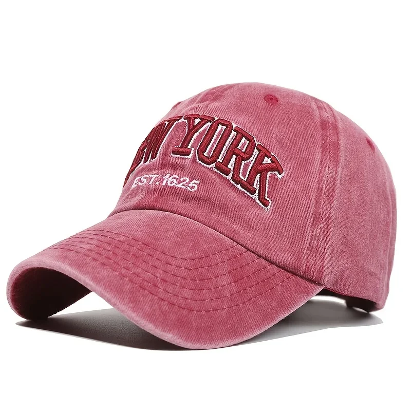 New York Washed Cotton Cap For Women Men Gorras Snapback Caps Baseball Caps Sun protection Casquette Dad Hat Outdoors Cap baseball cap,sun hat