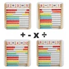 Classic Wooden Educational Counting Toy 100 Beads Preschool Math Learning Toys Montessori Number Arithmetic Abacus Toddler Gift 5