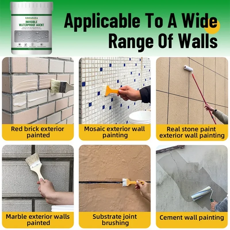 Waterproof Agent Sealing Coating 300/500g waterproof sealant With Brush Leak-Free Glue Adhesive Strong Sealant Toilet Home Repair Tools