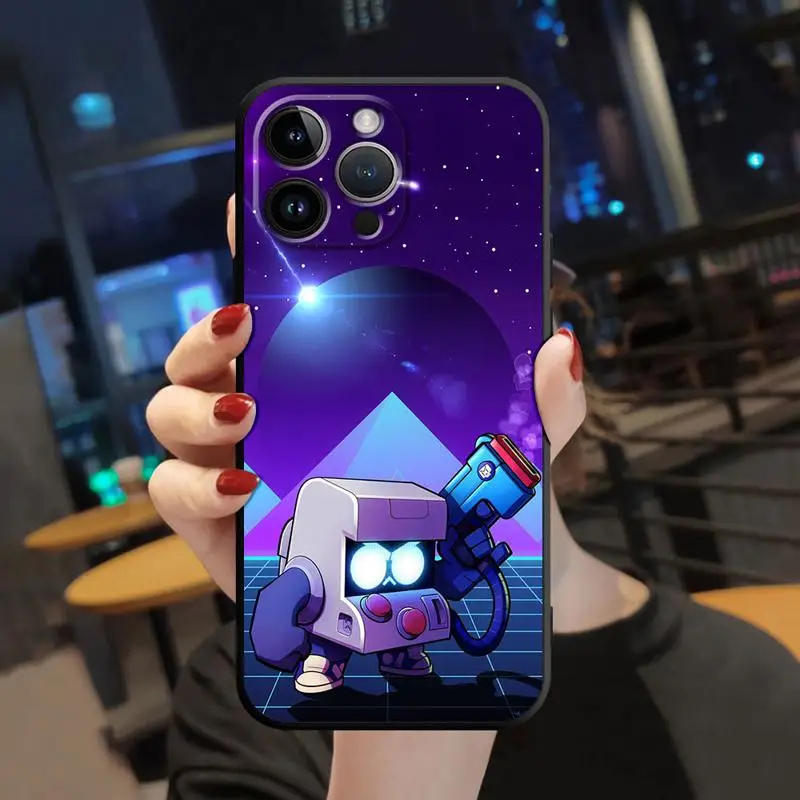 thumbnail image 1 of Case For Apple iPhone 14 15 13 11 12 Pro 7 XR X XS Max 8 Plus SE 2022 14Pro Black Soft Phone Funda Gbrawl Boys Stars, 1 of 5