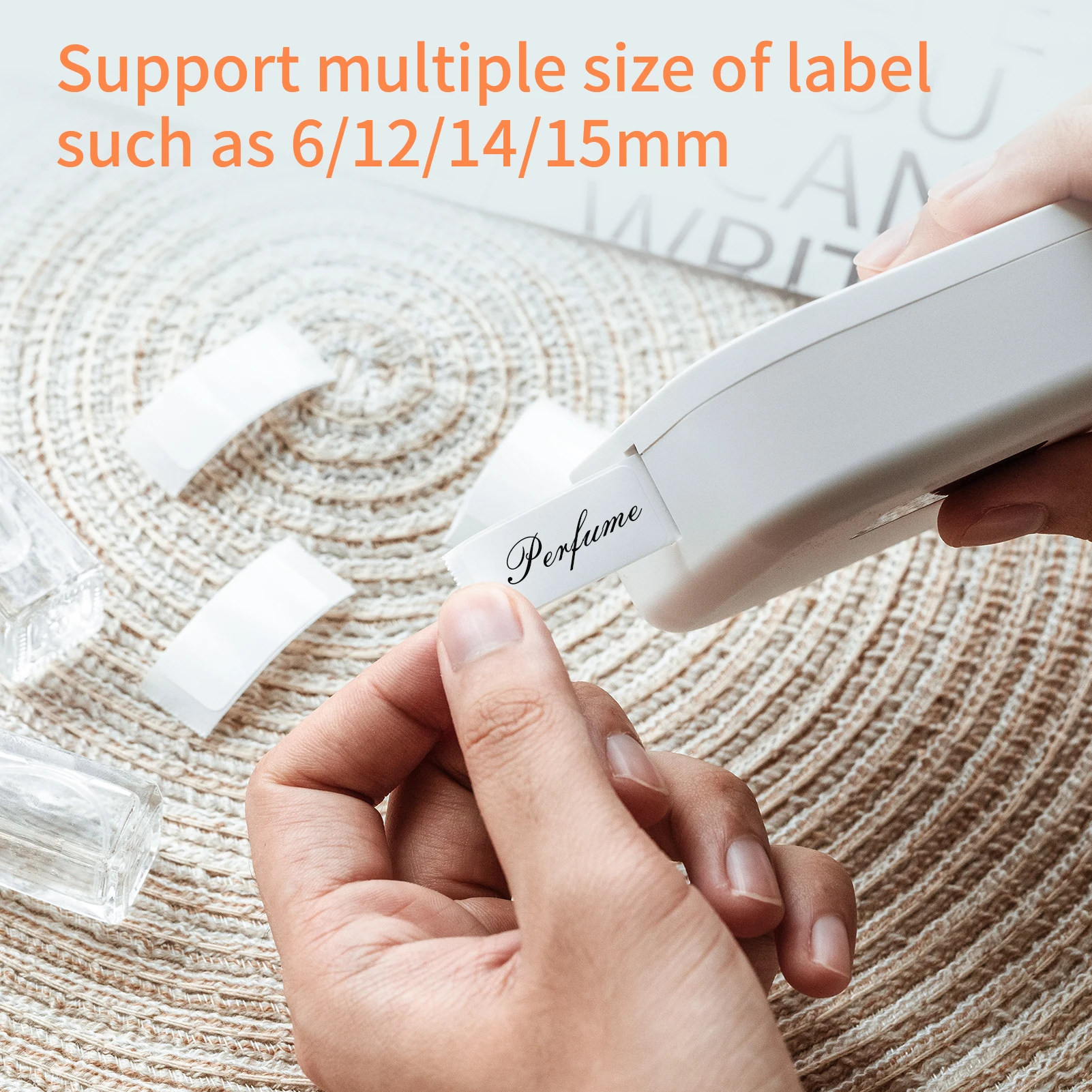 Portable Label Maker Machine Mini Pocket Thermal Label Printer BT Connect Sticker Labeling Machine iOS Android for Organization