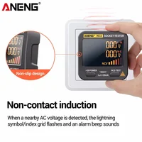 ANENG AC11 Digital Display Socket Leakage Tester NCV Non-contact Induction Detection EU United States UK AU Plug 0.1V~250V 2