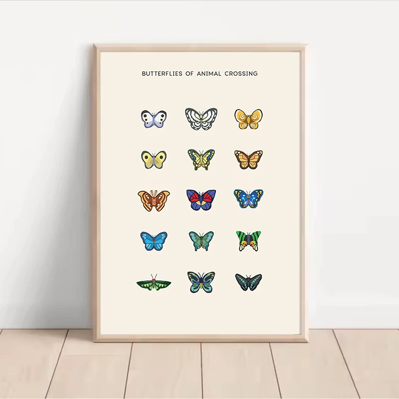 Vibrant Butterflies & Insects Canvas Art - Nature-Inspired Home Decor