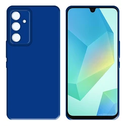 Luxury Dark Blue Shockproof Phone Case with Protective Camera TPU Soft Back Cover - Galaxy A26 5G (Dark Blue)