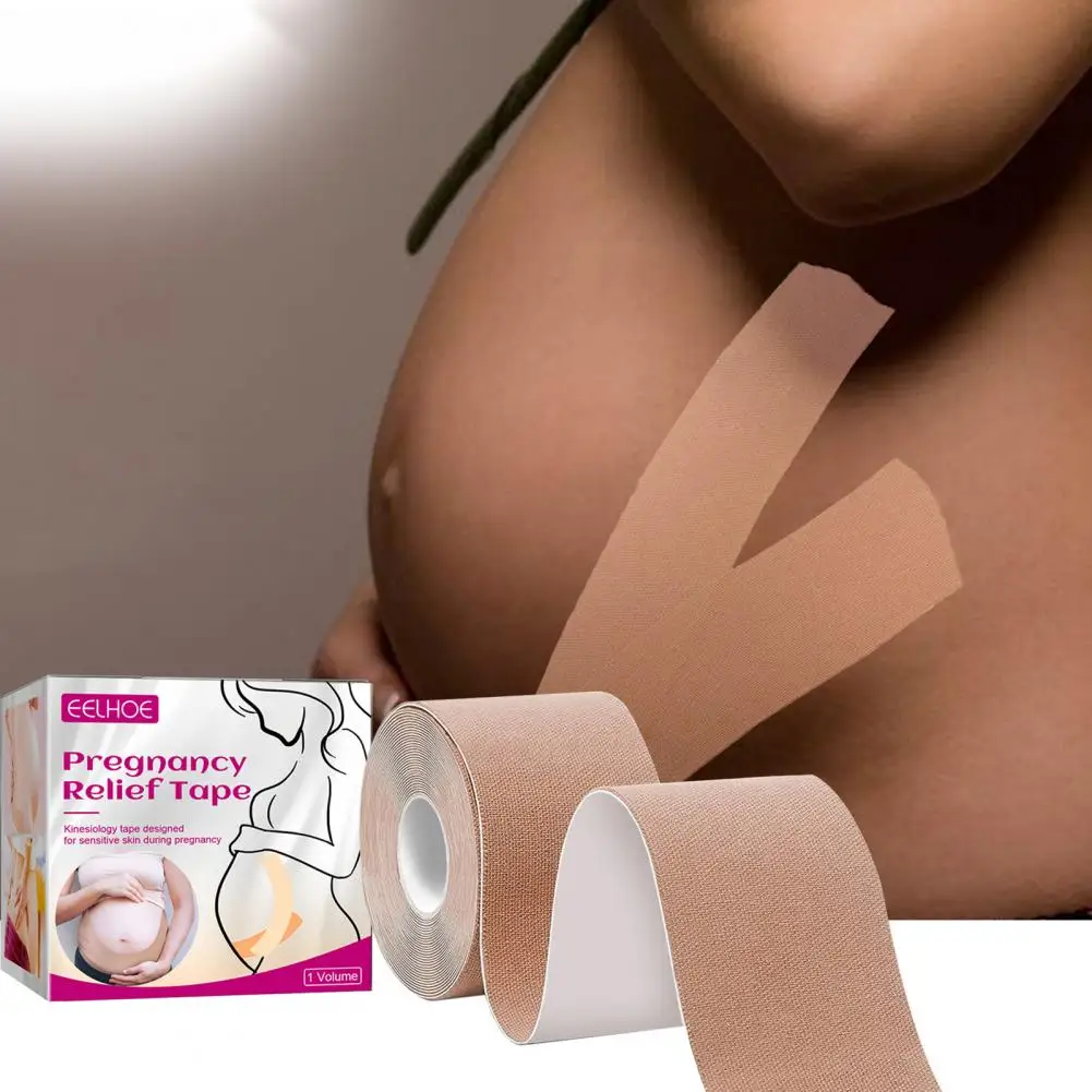 Pregnancy Belly Tape Support Reduce Discomfort Skin Friendly Kinesiology  Tape for Pregnant - AliExpress