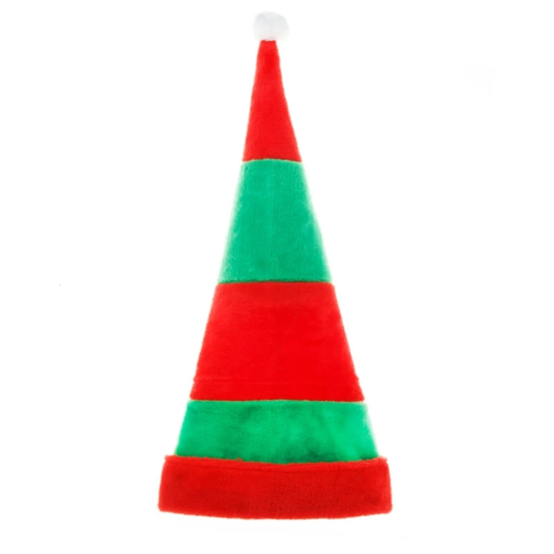 Santa Elf Hat Christmas Hat Santa for Kid Adult Festival Christmas Holiday Party Decor Supplies Unisex