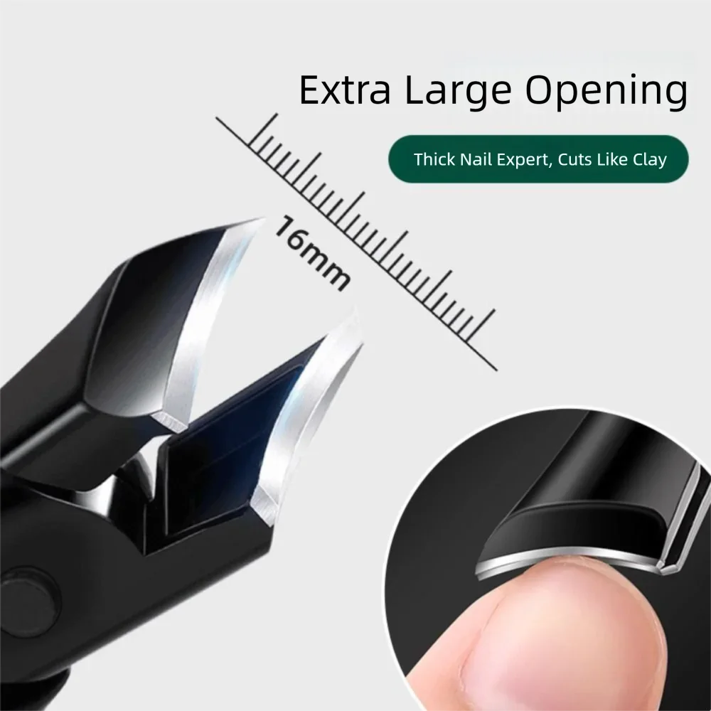 Professional Anti-Splash Slant Edge Nail Clipper Eagle Beak Stainless Steel Oblique Toe Nail Trimmers Trim Nails Nail Clipper