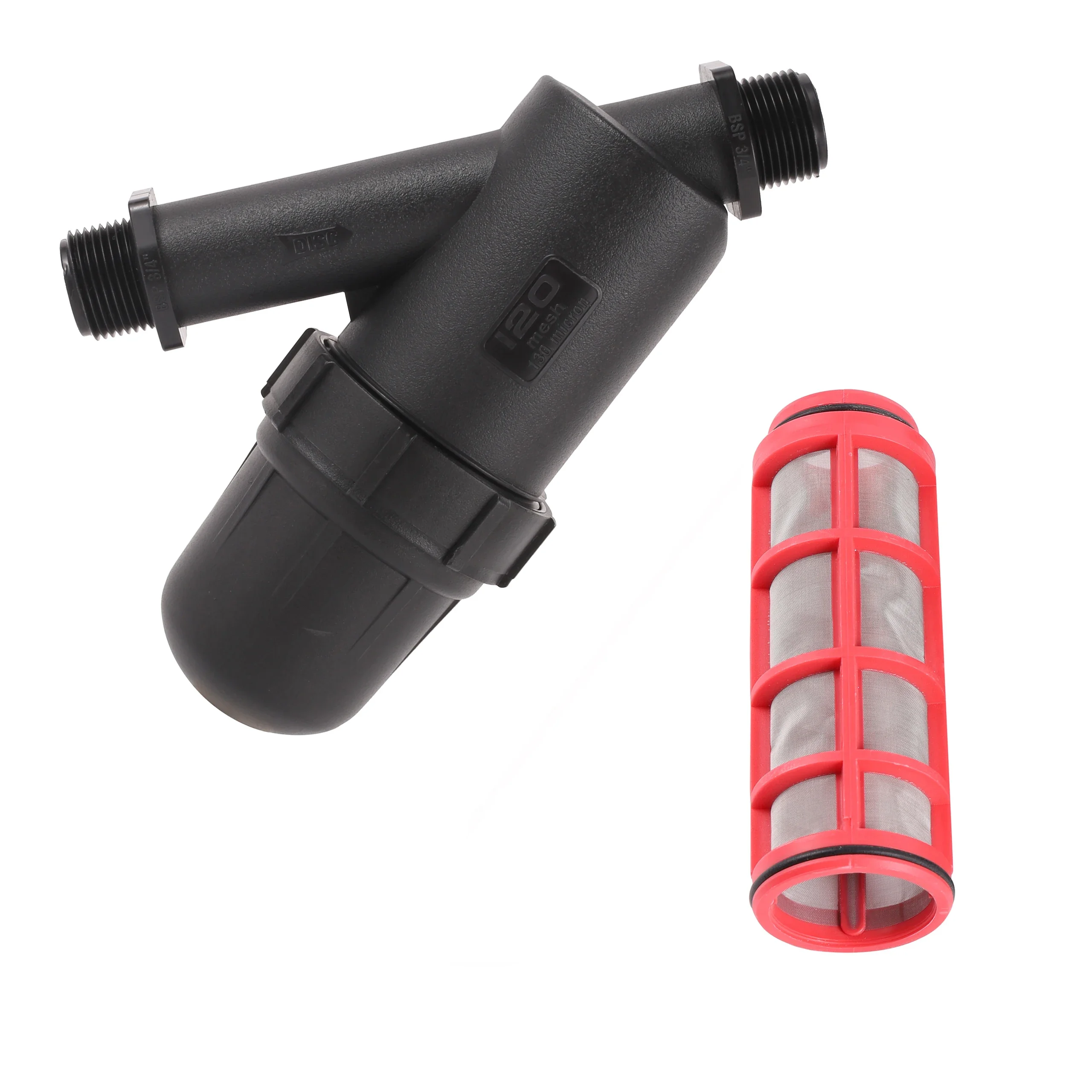 3/4" Male Thread Stainless Steel Water Filter 120 Mesh Screen Strainer Garden Irrigation Misting Systems irrigation filter garden watering filter water hose filter