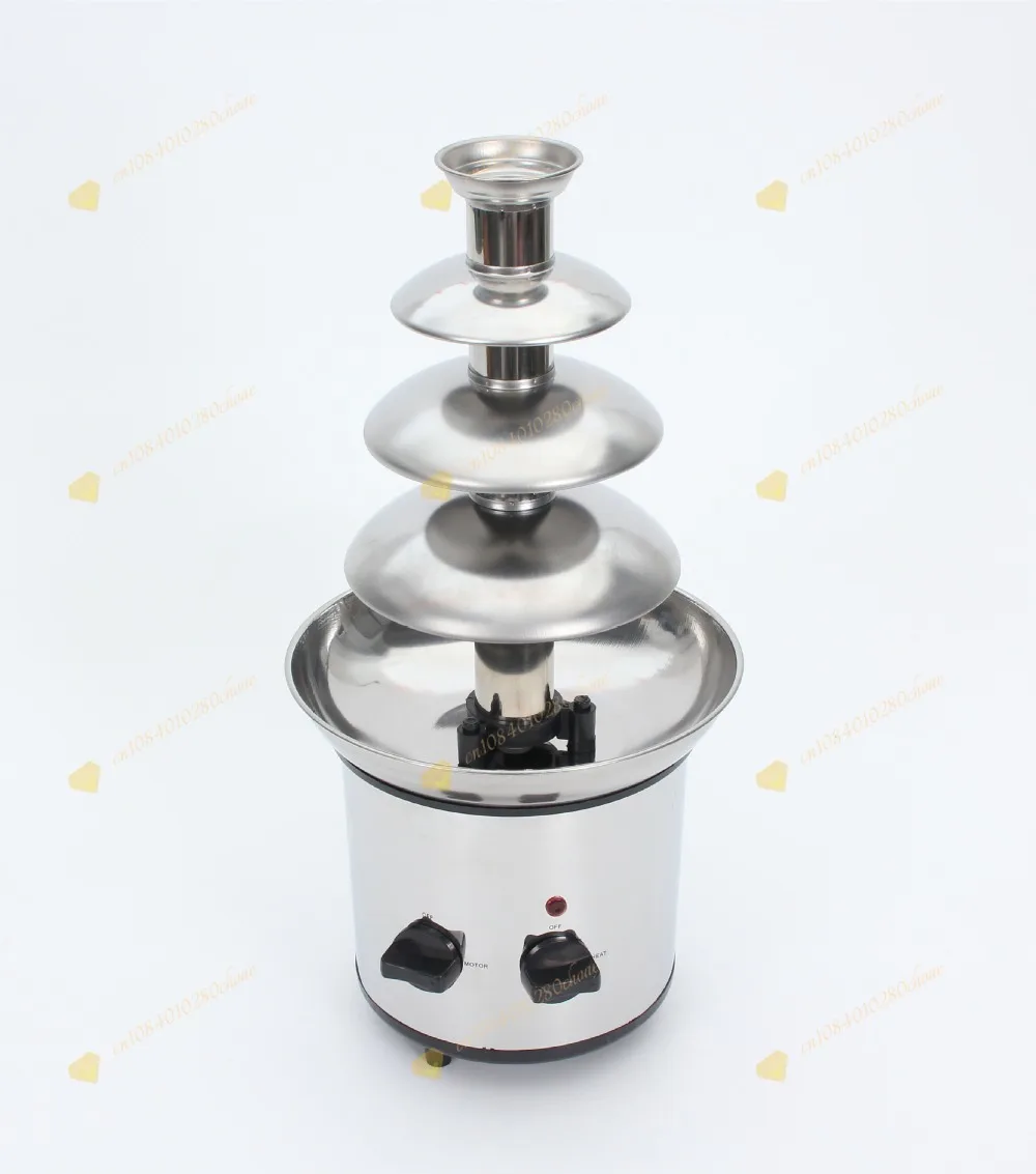 Large 4 Tier Chocolate Melting Tower DIY Chocolate Mixer Fountain Waterfall Molt