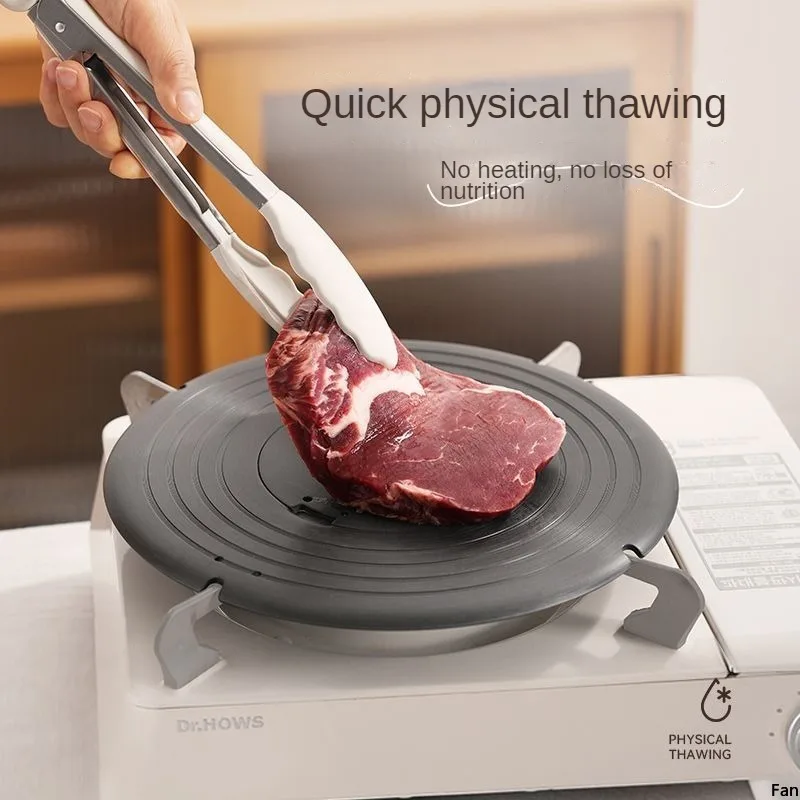 Heat Transfer Plate Defrosting Anti-Blackening Pan Heat Conducting Plate Suitable for Gas Cooktops and LPG Cooking Hobs