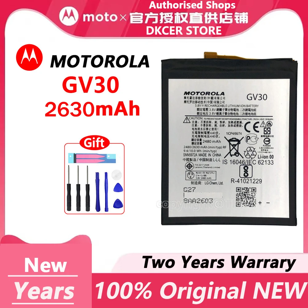 

Оригинальный аккумулятор GV30 для Motorola Moto Z, XT1650-05, XT1650-01, 2630 мАч, аккумуляторы с инструментами, новый