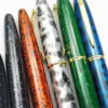 Kaigelu 222 fountain pen pure copper rod rotating cap titanium-plated nib with rotating ink absorber school office gift pens 3