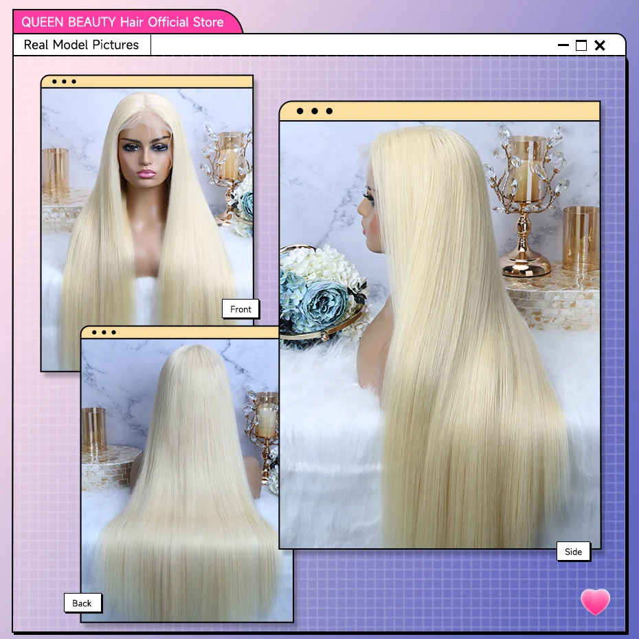 250 300 Dichte 613 Blonde Rohe Vietnamesische Gerade 13x4 13x6 Spitze Front Echthaar Perücken Vorgezupft Spitze Frontal Perücken Für Frauen – Detail 7
