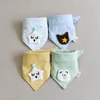 5Pieces/Lot Baby Girl Bib Cotton Triangle Infant Feeding Burp Cloth Teething Drool Boy Bib Newborn Accessories 5