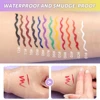 QIBEST High Pigment Eyeliner Pencil Waterproof Smudgeproof Makeup Eye Liner Liquid Black Eyeliner Quick Drying Eyes Cosmetics 4