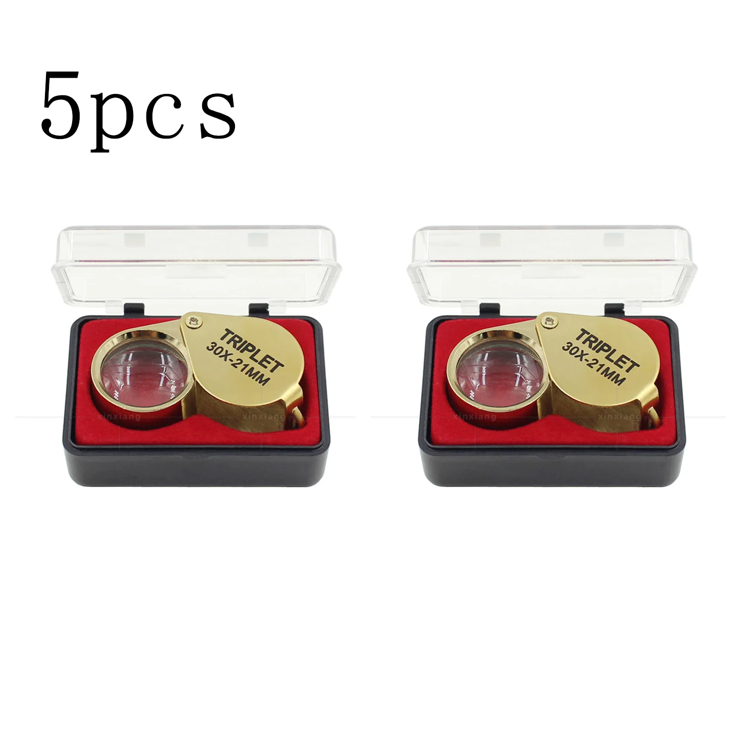 Compact Foldable Jewelers Triplet Pocket Magnifier Loupe