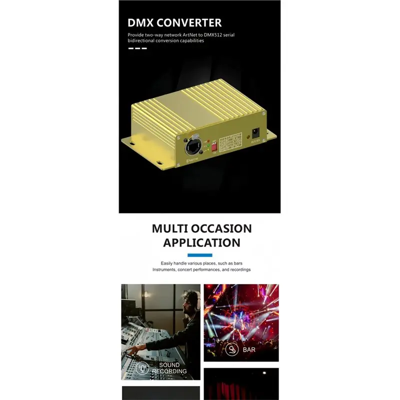 ARTNET DMX 2048 네트워크 박스 게이트웨이 컨트롤러 이더넷-DMX 512 노드 아트게이트 아트넷 무대 조명용