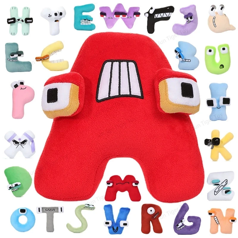 LZ】✵ Alphabet Lore Plush Toys for Children Carta Inglesa bichos