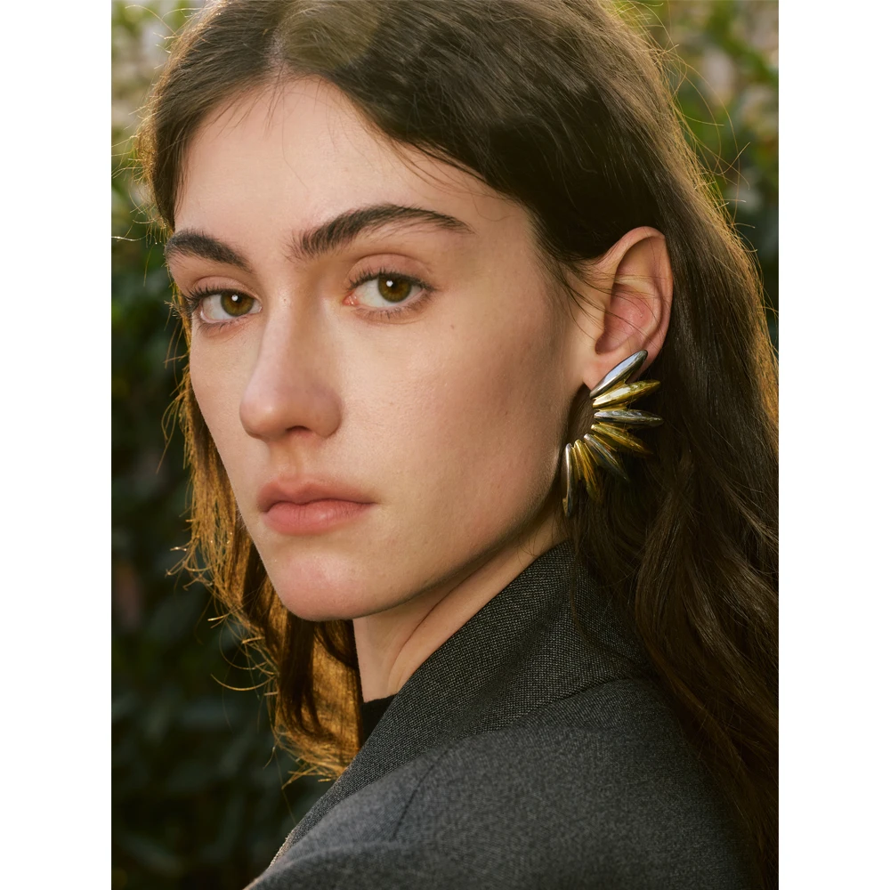 Yhpup Stud Earrings 18K PVD Plated