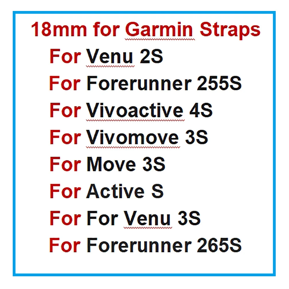 Ǹ Ʈġ Ʈ, Garmin Venu 3S/Venu 2S/Vivoactive 4S/Forerunner 265S 255S ,   Ŭ ո , 18mm