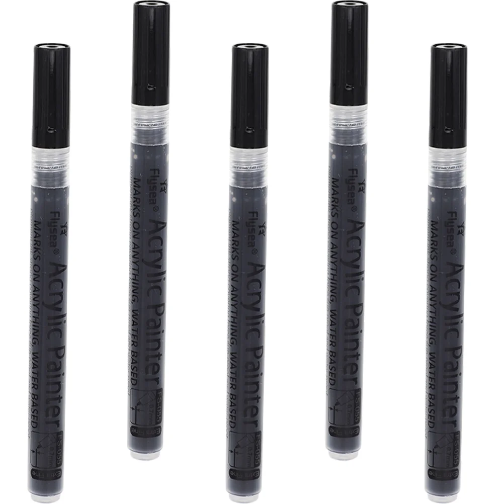 

5pcs Graffiti Markers Kids Paint Pens Convenient Paint Markers Practical Quick Drying Markers 07mm