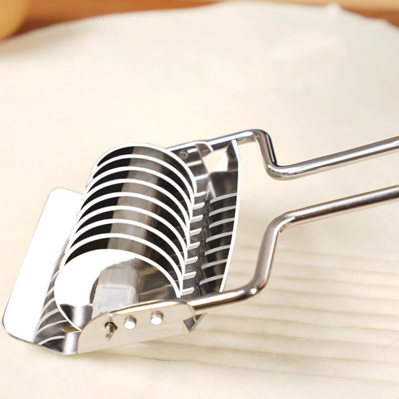 Stainless Steel Noodles Cutter With Non-slip Handle Pressing Pasta Maker Tools Manual Shallot Section Cutter Kitchen Gadgets