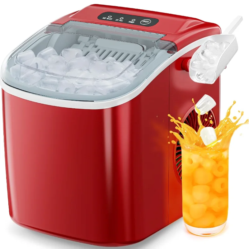 Antarctic Star Countertop Portable Ice Machine with ,Automatic-Cleaning 26Lbs/24H 1