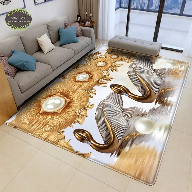 Modern 3D Printing Carpet Living Room Butterfly Feather Sofa Coffee Table  Mat Family Bedroom Bedside Rugs Decor Home Room Mats - AliExpress