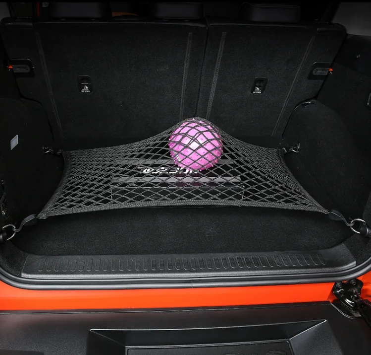 

Car trunk central storage rear storage box luggage double layer elastic mesh support storage bag storage net for tank 300