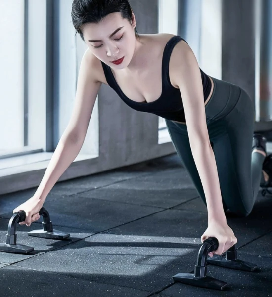 SLIP-RESISTANT ERGONOMIC DESIGN DURABLE ELEVATED PUSH UP BAR