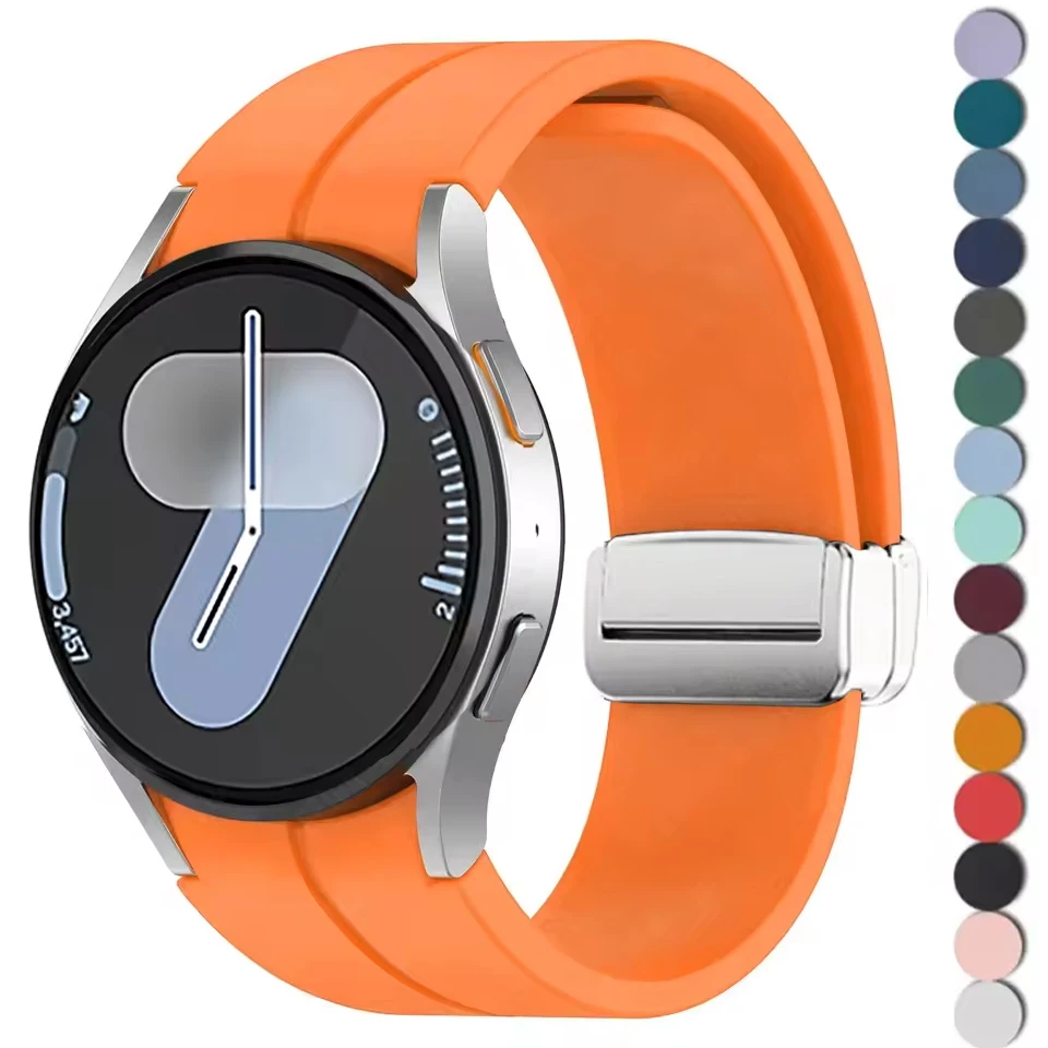 Enhanced Magnetic Silicone Watch Band Bracelet - Universal Fit