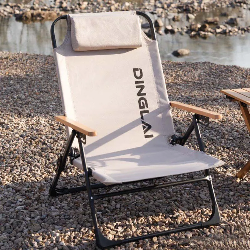 KRC CAMP Angle Adjustable Camping Chair With Detachable Pillows Long Camping Chair Fishing Folding folding chair