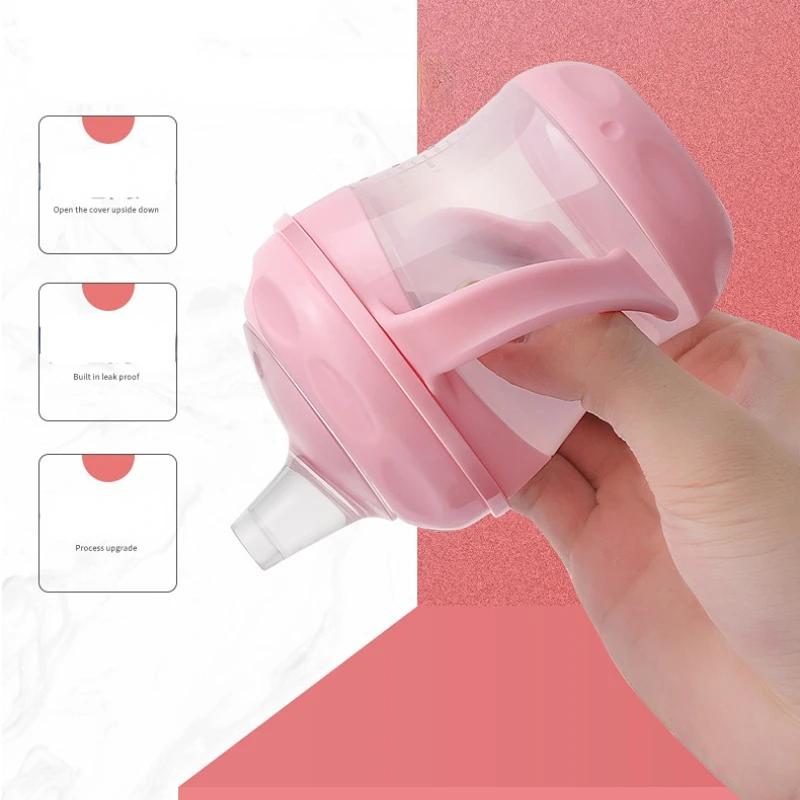 160ML Sippy Cup Leak-Proof Safety Feeding Duckbill Bottle Kids Baby Training Drinking Bottles Cups Infant Water Milk Bottle