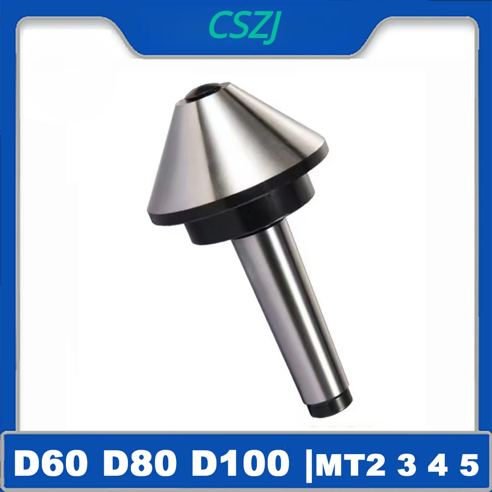 

D100 D80 D63 D60 MT2 MT3 MT4 MT5 Morse Tapper Cone Mushroom Head Center Umbrella-type Rotating Center CNC Lathe Live Tool Holder